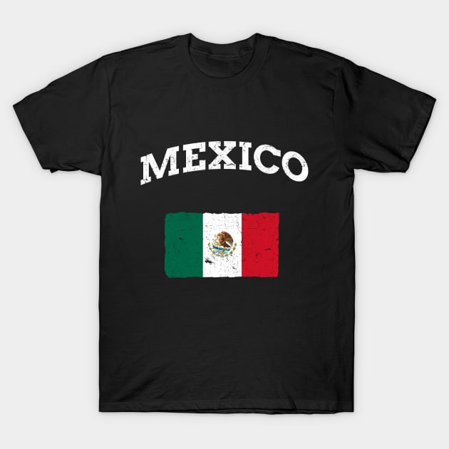 Vintage Mexico Mexican Flag T-Shirt by vladocar